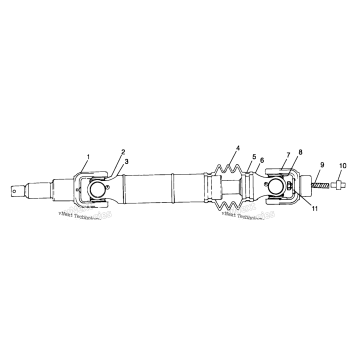 REAR DRIVE SHAFT A99CH45IA
