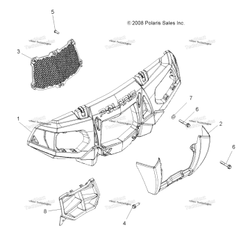BODY, FRONT BUMPER & MOUNTING