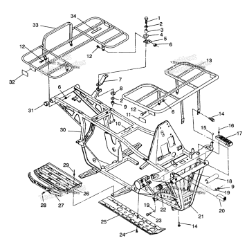 BUMPER/RACK MOUNTING 4X4 250 W98127
