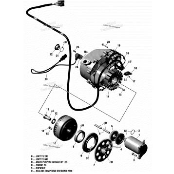 MAGNETO AND ELECTRIC STARTER