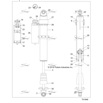 SUSPENSION, REAR SHOCK INTERNALS