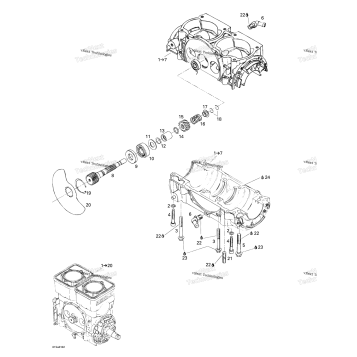 CRANKCASE, ROTARY VALVE