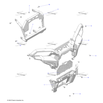 BODY, FRONT BUMPER & MOUNTING