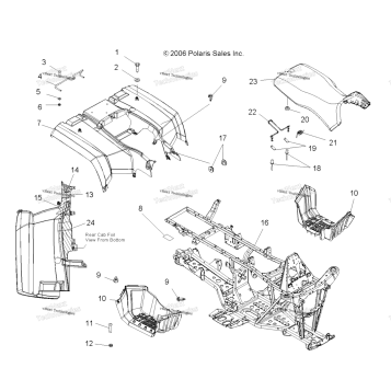 CAB, REAR, SEAT & FRAME