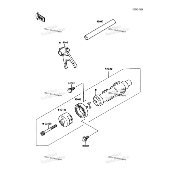GEAR CHANGE DRUM/SHIFT FORK(S)(-003435)