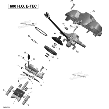 ENGINE - 3D RAVE - 600HO E-TEC