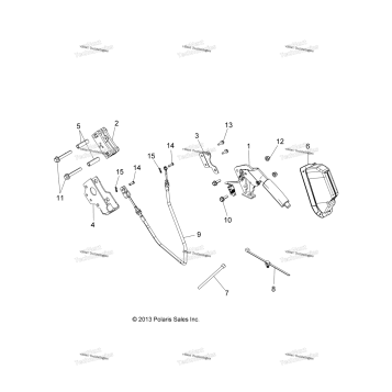 BRAKES, PARK BRAKE LEVER ASM