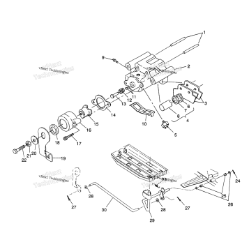REAR BRAKE ASSEMBLY SPORTSMAN 4X4