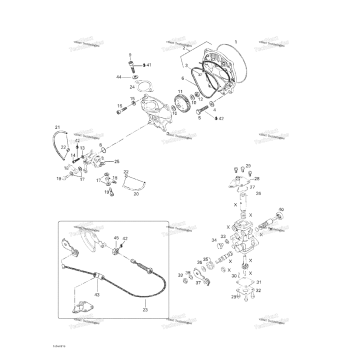 OIL INJECTION SYSTEM, OIL PUMP, ROTARY VALVE