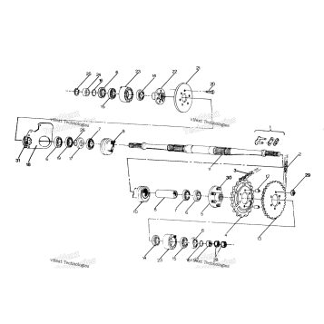 MIDDLE DRIVE ASSEMBLY 250 4X6