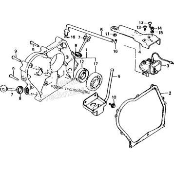 CRANKCASE COVER (2) + OIL ALERT