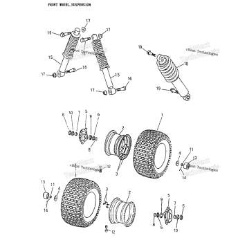 FRONT WHEEL, SUSPENSION 170-17