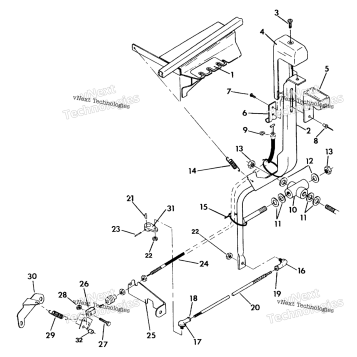SHIFT LINKAGE ASSEMBLY 350 2X4