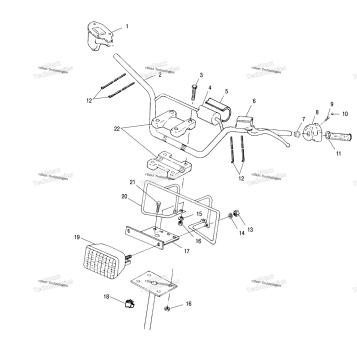 HANDLEBAR/HEADLIGHT A01BA50AA