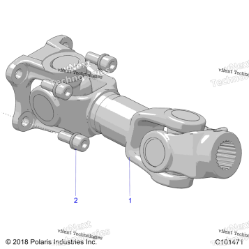 DRIVE TRAIN, PROP SHAFT, REAR 24SXE95PP