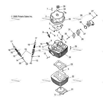 ENGINE, CYLINDER HEAD