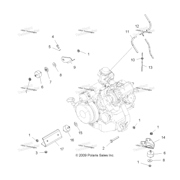 ENGINE, MOUNTING