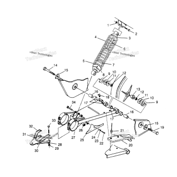 SWING ARM/SHOCK MOUNTING 2X4 400L