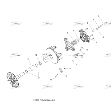 DRIVE TRAIN, PRIMARY CLUTCH