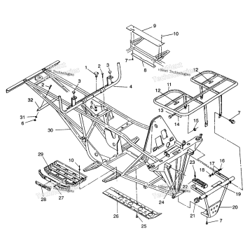 BUMPER/RACK MOUNTING 6X6 250