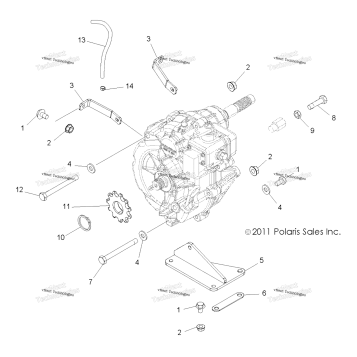 DRIVE TRAIN, MAIN GEARCASE MOUNTING