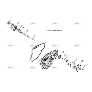 ENGINE, OIL PUMP & WATER PUMP