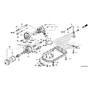 OIL PUMP@OIL PAN
