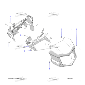 BODY, HEADLIGHT POD