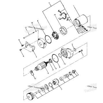 STARTING MOTOR ASSEMBLY
