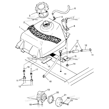 FUEL TANK XPLORER 400L