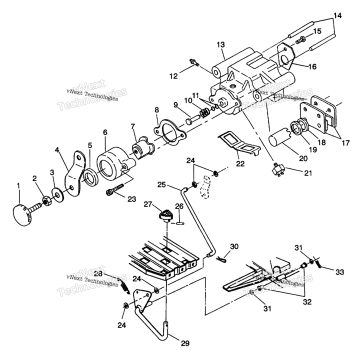 REAR BRAKE/FOOT PEDAL ASSEMBLY TRAIL BLAZER