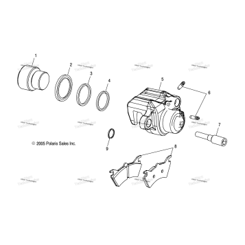 BRAKE CALIPER, REAR
