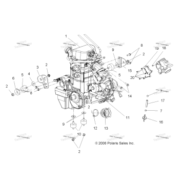 ENGINE, MOUNTING