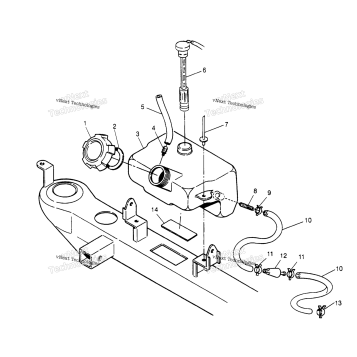 OIL TANK ASSEMBLY 2X4 400L