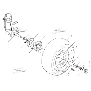 FRONT WHEEL ASSEMBLY BIG BOSS 4X6 UPDATED 291