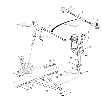 STEERING/AARM ASSEMBLY TRAIL BLAZER