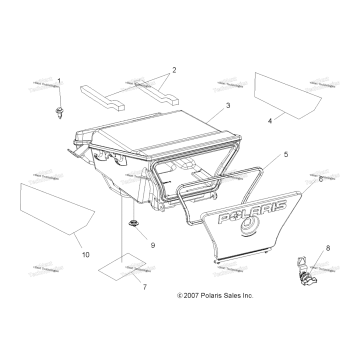 BODY, REAR STORAGE BOX