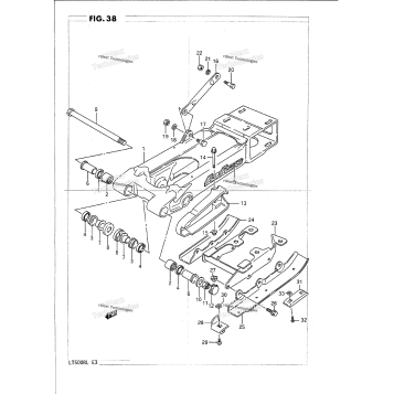 REAR SWINGING ARM (MODEL H)