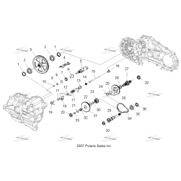 DRIVE TRAIN, MAIN GEARCASE INTERNALS