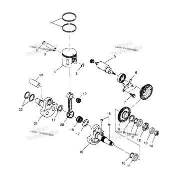 PISTON & CRANKSHAFT SPORT 400L
