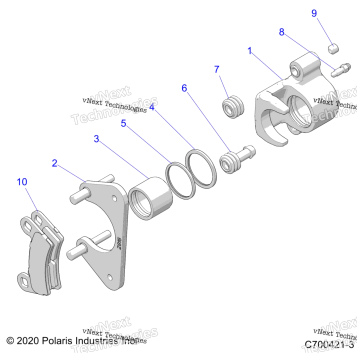 BRAKES, REAR CALIPER
