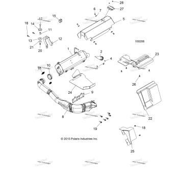 ENGINE, EXHAUST SYSTEM