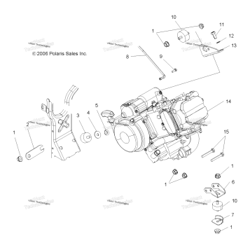 ENGINE, MOUNTING
