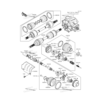 DRIVE SHAFT (FRONT)(KLF400-B3)