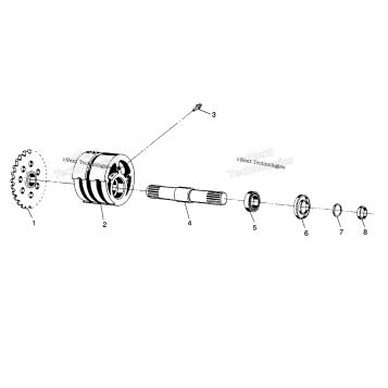 FRONT TIGHTENER ASSEMBLY SPORTSMAN 4X4