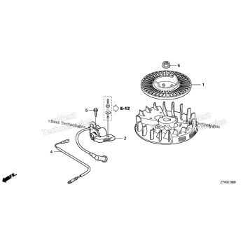 FLYWHEEL + IGNITION COIL