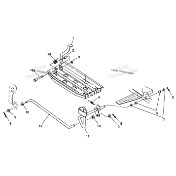 BRAKE PEDAL MOUNTING 6X6 350L