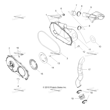 BODY, CLUTCH COVER & DUCTING