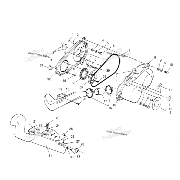 CLUTCH COVER ASSEMBLY SCRAMBLER