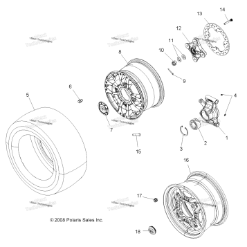 WHEELS, REAR & HUB